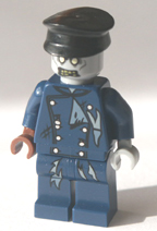 blue Lego minifigure