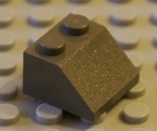 Dark grey Lego brick.