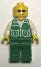Green, Lego, minifigure, replacement.