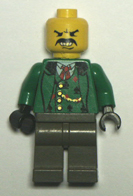 green Lego minifigure.