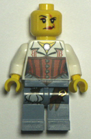 Lego minifigure, white body.