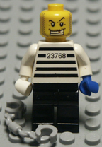 white torso Lego minifigure.