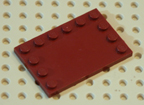 dark red Lego plate.